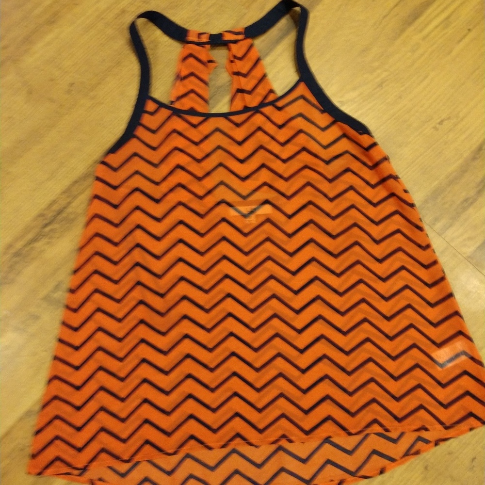 Sheer blouse tank top